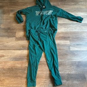 Pink unisex sweat suit